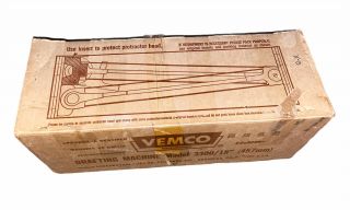 Vintage Vemco Drafting Machine Model 3300 18 " W/ Box | 2 Plastic Scales
