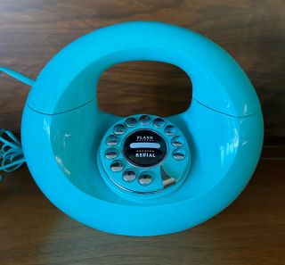 Retro Rare Turquoise Donut Phone Telephone 1970 