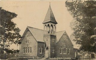 Kewanna Indiana Methodist Church 1910 Old Postcard View