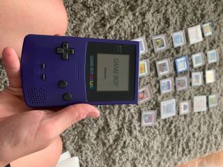 Vintage purple Game Boy Color - STILL With 20 games of varying values. 2