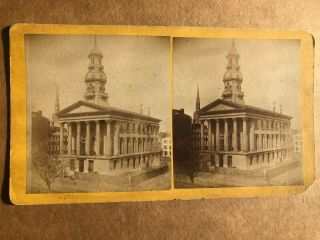 Orig.  Photo Stereoview 1870 ' s G.  A.  R.  Post 2,  Dept.  of Pennsylvania,  G D Green 2