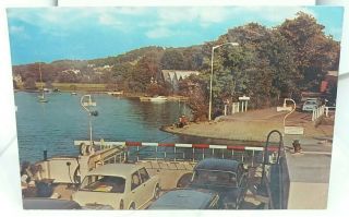 Vintage Postcard Lake Windermere From The Car Ferry Lake District 1970s