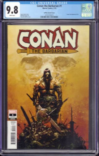 Conan The Barbarian 1 (marvel Comics,  2019) Cgc 9.  8 Zaffino Variant Cover
