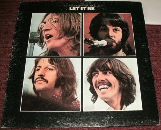 The Beatles Let It Be Vintage Vinyl Lp Record Apple Label Ar 34001 Gatefold 1970