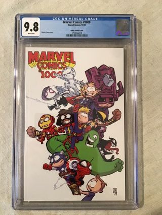 Marvel Comics 1000 Skottie Young Variant Cover Cgc 9.  8 White Pages