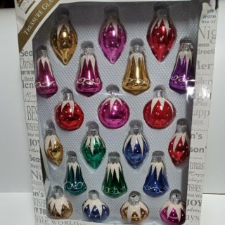 21 Mini Unique Treasure Glass Hand Crafted Glass Ornaments