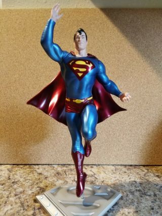 Dc Direct Superman Man Of Steel Statue - Frank Quitely 1st Edition 0374/5200 Oop