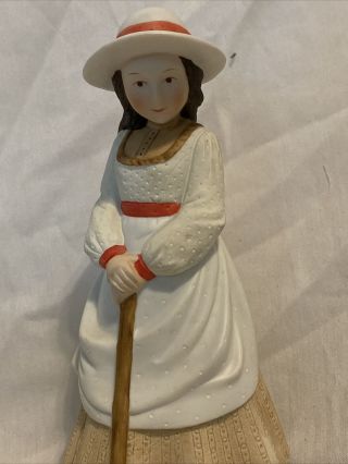Holly Hobbie 1981 Wwa 8 " Le Porcelain Figurine A Day To Enjoy Girl Croquet
