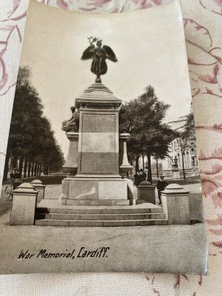 Old Postcard War Memorial Cardiff
