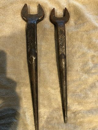 Vintage American Bridge Spud Wrenches 3/4” And 7/8”