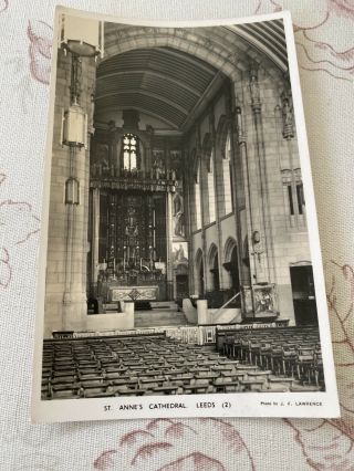 Old Postcard St Anne’s Cathedral Leeds