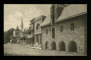 Jersey Nj Postcard Blairstown,  Main Street View Vintage