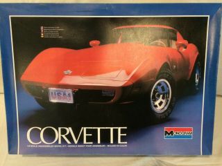 Monogram 1978 Corvette 1/8 Scale Model Car Kit - 1978