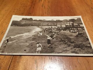 Old Postcard The Sands Dawlish