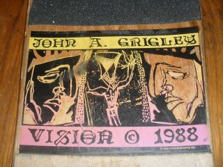 John Grigley vision vintage rare skateboard deck 3
