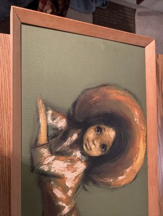 Painting By Barry Leighton Jones.  Called ‘girl In A Hat’.  One Of A Kind