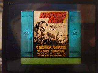 Five Came Back Glass Movie Slide Chester Morris Wendy Barbie
