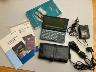 Vintage Hp 200lx 2mb Ram Palmtop Handheld Pocket Pc With Accessories