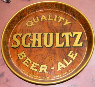 Vintage Antique Schultz Beer Tray 1930’s Best