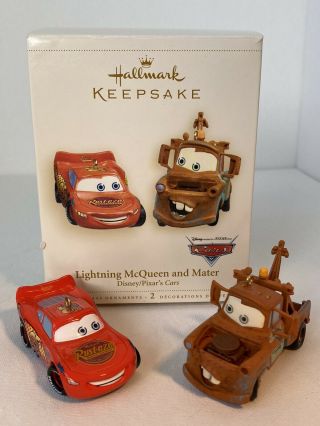 2006 Hallmark Keepsake Disney Cars Lightning Mcqueen And Mater Ornament