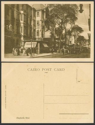 Egypt Old Postcard Cairo Shepheard 