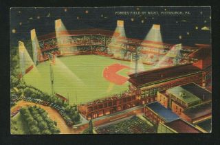Pirates - Pittsburgh Forbes Field 5½x3½ Vintage Postcard: Vg - Ex 108 - 5