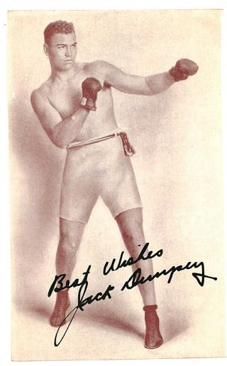 Vintage Postcard - Jack Dempsey 