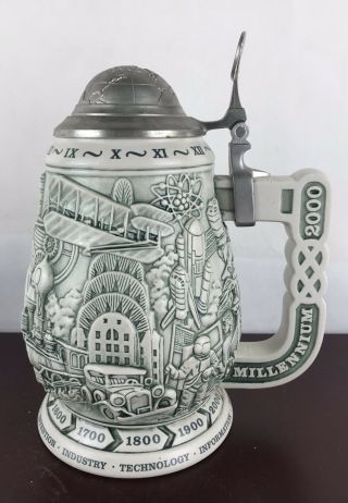 Millennium 1000 Years Of History Collector’s Stein Mug Made In Brazil