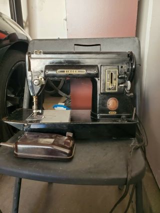 Vintage Black Singer 301a Slant Needle Heavy Duty Sewing Machine