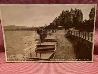 Old Postcard Colwyn Bay Hotel
