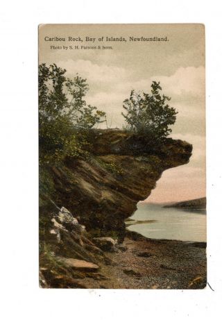 Bay Of Islands,  Newfoundland,  Caribou Rock Old Postcard
