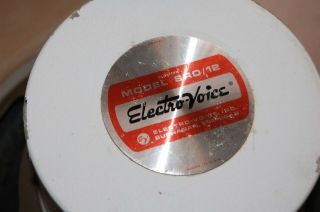 Vintage Electro - Voice Ev Sro 12 Speaker Alnico 8 Ohm Loud Speaker