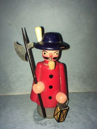 7” Vintage Wooden Incense Smoker Hunter Doll
