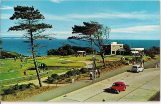 Lovely Old Postcard - View Of Isle Of Wight From Highcliffe On Sea 1969 Old Cars