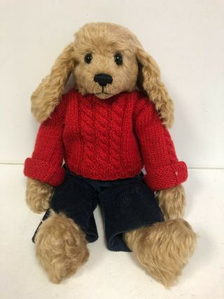 Cocker Spaniel Doggy Dolly Dog By Mary Holstad Signed Handmade Collectible 1994