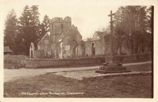 Rp Postcard - Old Church & War Memorial,  Llanwarne,  Herefordshire