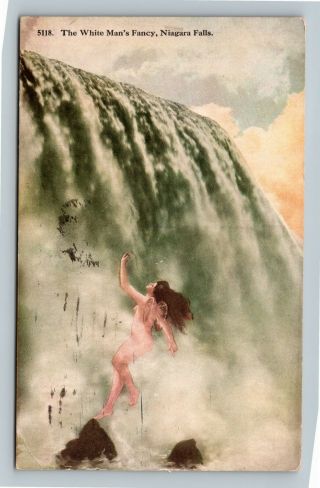 Niagara Falls,  Maid Of The Mist,  Fantasy Legend,  Vintage York C1920 Postcard