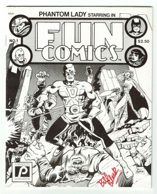 Fun Comics No.  1 - Paragon 1980 - Signed By Black - 1st Commando D,  Phantom Lady