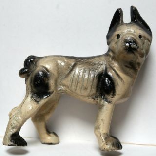 Antique / Vintage Boston Terrier Dog Cast Iron Doorstop,