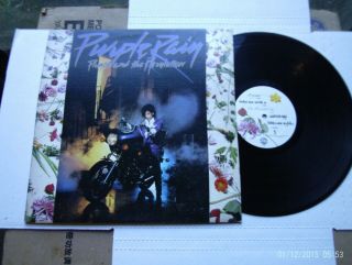 Prince Purple Rain Lp With Poster Both Nm -