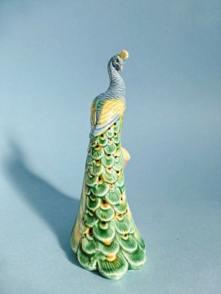 Vintage,  Antique Porcelain Bird Figurine,  Peacock,  China Bird Figurine