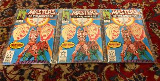 3 Masters Of The Universe 1 (1986) Marvel Star Comics He - Man Nm