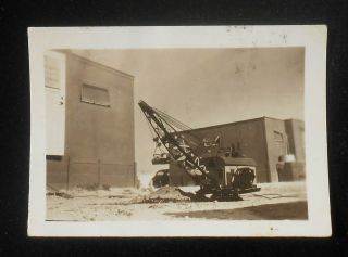 1930s? Mystery Old Steam Shovel Drag Line Crane Model? Unknown Location Photo