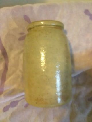 Antique Canning/storage Crock Jar Salt Glazed Gray Stoneware Kentucky