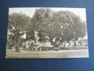 Old Vintage C.  1910 - Palo Alto Ca.  - Postcard - Waverly And University Avenue