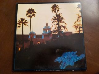 Eagles Hotel California Vinyl Lp Us Pressing With Poster Vg,