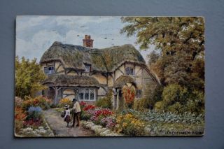 R&l Postcard: Arq A R Quinton Old Thatched Cottage Midhurst