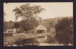 Old Vintage Photo Postcard Of Mill Pond Henniker Nh -