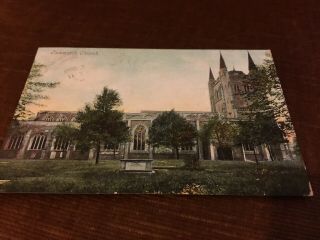 Old Postcard Tamworth Church.