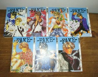 Fake English Yaoi Manga By Sanami Matoh - Volumes 1 - 7 Complete - Oop